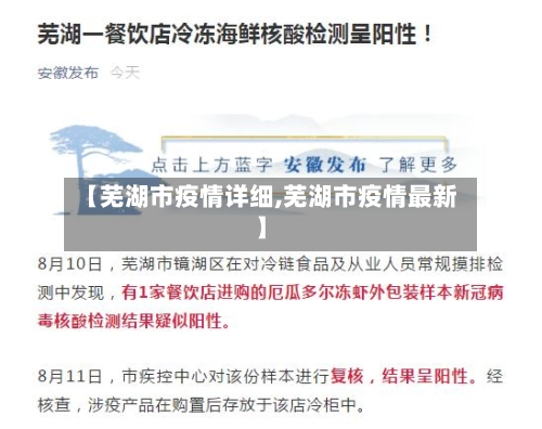 【芜湖市疫情详细,芜湖市疫情最新】-第1张图片