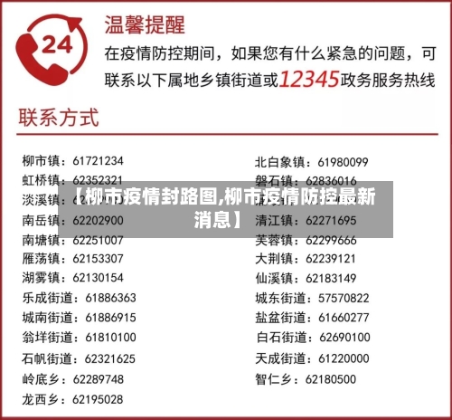 【柳市疫情封路图,柳市疫情防控最新消息】