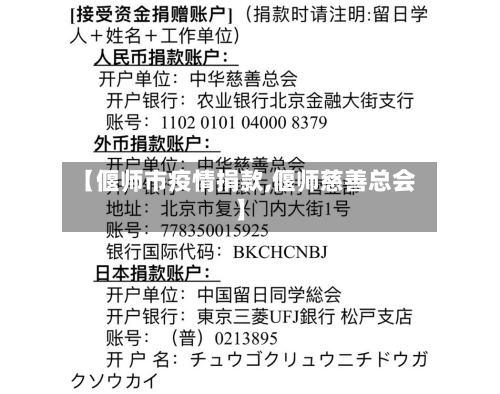 【偃师市疫情捐款,偃师慈善总会】-第3张图片