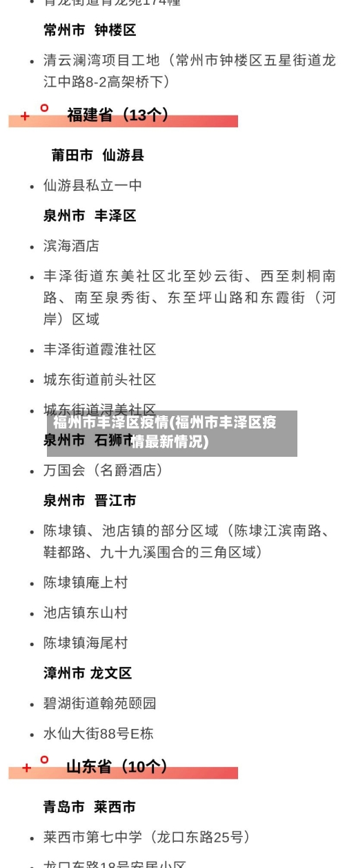 福州市丰泽区疫情(福州市丰泽区疫情最新情况)-第3张图片