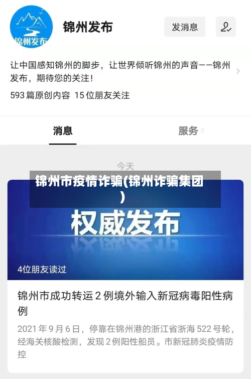 锦州市疫情诈骗(锦州诈骗集团)