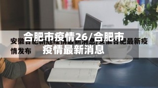 合肥市疫情26/合肥市疫情最新消息-第2张图片