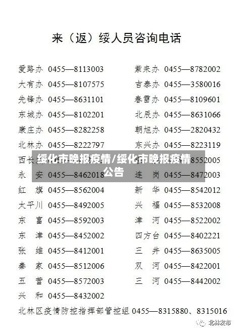 绥化市晚报疫情/绥化市晚报疫情公告-第1张图片