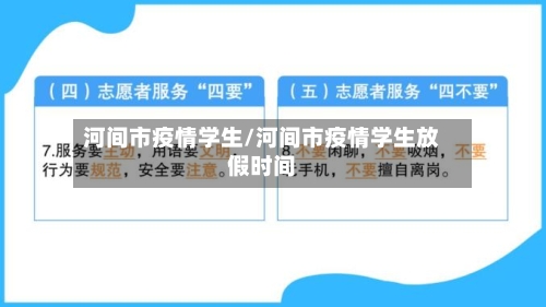 河间市疫情学生/河间市疫情学生放假时间-第1张图片