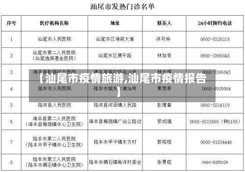 【汕尾市疫情旅游,汕尾市疫情报告】-第1张图片